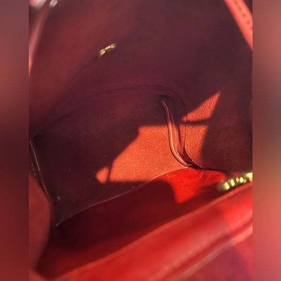 Vtg Genuine COACH 9960 Red Leather Backpack. Glove Tanned Cowhide. - Picture 6 of 8